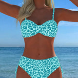 Dace - Leoparda Stila Bikinis Brīvdienām