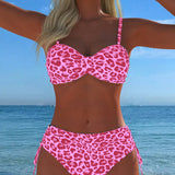 Dace - Leoparda Stila Bikinis Brīvdienām
