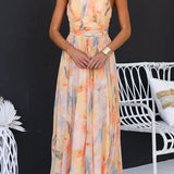 Halter™ - Maxi kleita ar rakstu