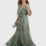 Selora | Halter Bloom Flow Maxi Kleita