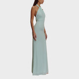 Milica - Slinky Halter Maxi Kleita