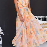 Halter™ - Maxi kleita ar rakstu