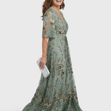 Selora | Halter Bloom Flow Maxi Kleita