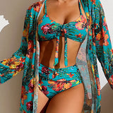 Glenda - Bikini ar Ziedu Svārkiem