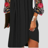 Laura - Eleganta Mini Kleita ar Caurspīdīgām Piedurknēm