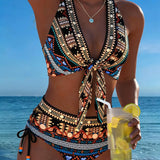 Ilona - Ģeometriska Boho Bikini