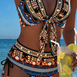 Ilona - Ģeometriska Boho Bikini