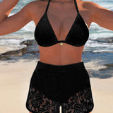 Laluna® | Elegants Mežģīņu Bikinisets