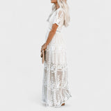 Marinka - Garā Boho Mežģīņu Kleita