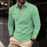 Ethan™ | Ērti Garās Piedurknes Polo Krekls