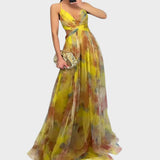 Mia - Ziedu Maxi Kleita Elegancei Bez Rūpēm