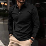 Ethan™ | Ērti Garās Piedurknes Polo Krekls