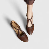 Delphine | Eleganti plakanas sandales