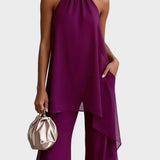 Viola - Elegants Halter Komplekts ar Biksēm