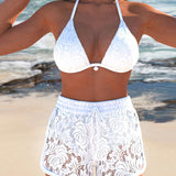 Laluna® | Elegants Mežģīņu Bikinisets
