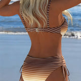 Anete - Svītrainais Vasaras Bikinis