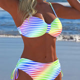 Anete - Svītrainais Vasaras Bikinis