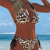 Sabīne - Rakstains Bikinis ar Halteru