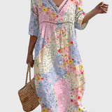 Clara Waverly | Ziedu Patchwork Kleita
