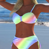 Anete - Svītrainais Vasaras Bikinis