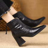 Rosalie™ | Eleganti vidēja papēža potīšu zābaki